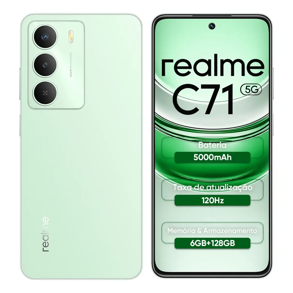 1 Realme C71 128GB 4GB RAM - Imagem 1
